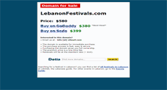 Desktop Screenshot of lebanonfestivals.com